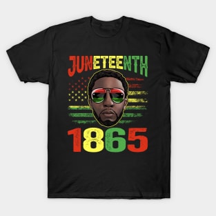 Juneteenth Is My Independence Day Black King Fathers Day Men T-Shirt